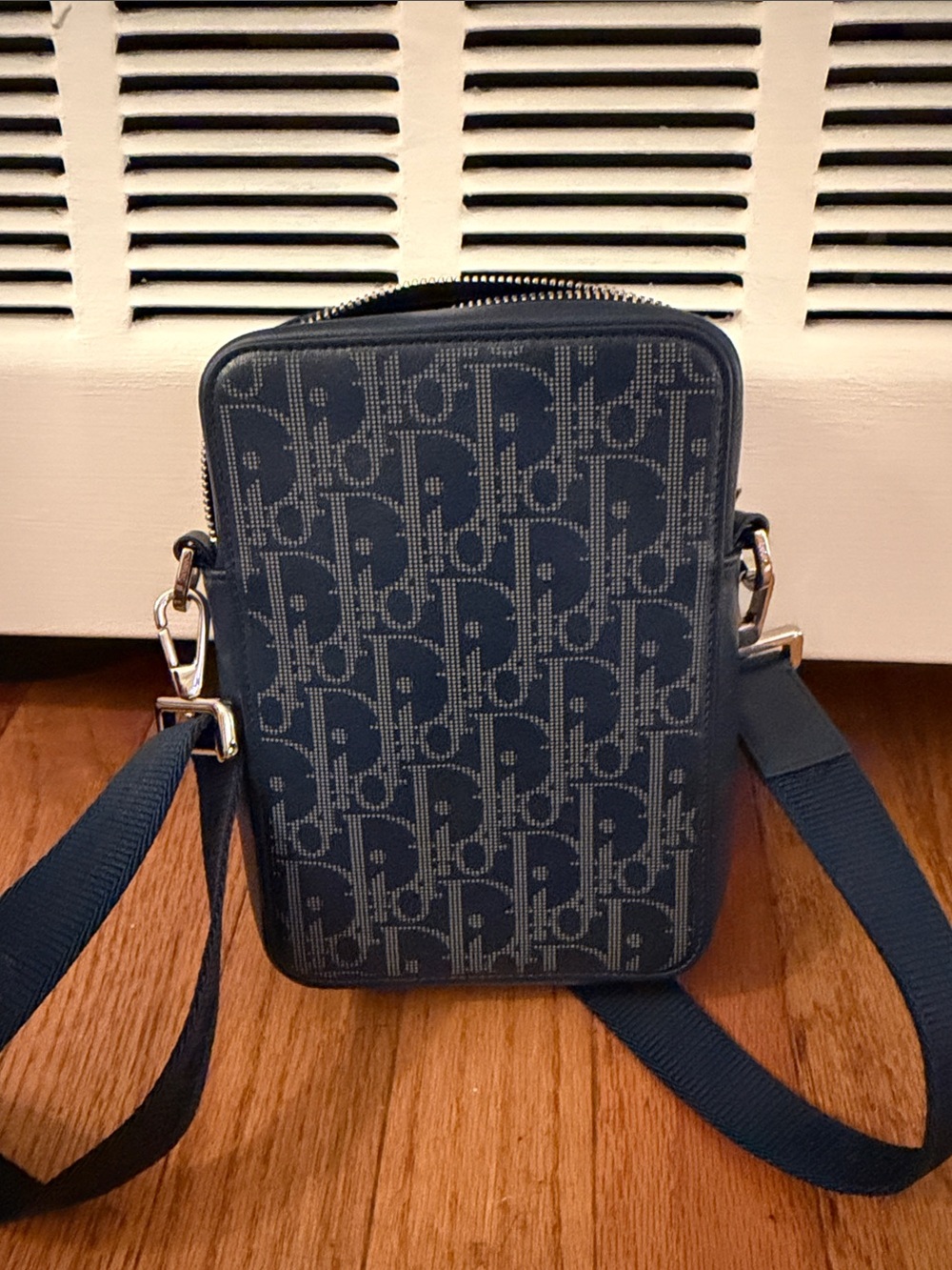 Dior Navy Monogram Crossbody Belt Bag